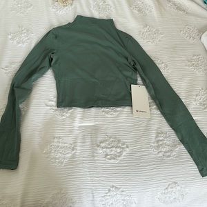 All Aligned Mock Neck